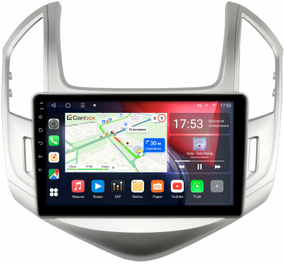 Штатная магнитола Chevrolet Cruze 2012-2016 (серебро) Canbox L-Line 4169-9-242 на Android 10 (4G-SIM, 2/32, TS18, DSP, QLed)