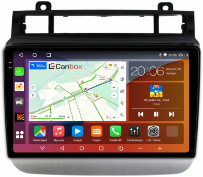 Штатная магнитола Canbox Logic-i3 2K 5735-9476 для Volkswagen Touareg 2 2010-2018 на Android 11 (4G-SIM, 8/256, DSP, 360, QLed)