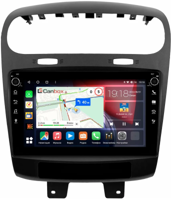 Штатная магнитола Canbox H-Line 7803-9-1625 для Dodge Journey 2011-2020 на Android 10 (4G-SIM, 4/64, DSP, IPS) С крутилками