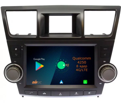 Штатная магнитола Airoc AQ-1122B для Toyota Highlander 2, 2007-2014