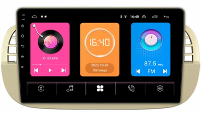 Штатная магнитола Fiat 500 2 2007-2015 OEM RK9-2805 на Android 10 (CarPlay, AHD, 1/32)