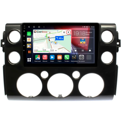 Штатная магнитола Canbox EVO 5811-9-188 для Toyota FJ Cruiser 2006-2022 (черная, глянцевая) на Android 14 (4G-SIM, 6/128, DSP, QLed, AI, 360)