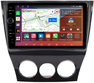 Штатная магнитола Canbox H-Line 7843-9-234 для Mazda RX-8 2008-2012 (глянцевая) на Android 10 (4G-SIM, 4/64, DSP, QLed)