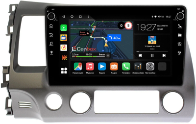 Штатная магнитола Honda Civic 8 4D 2005-2012 (левый руль, седан) Canbox M-Line 7805-10-063 на Android 10 (4G-SIM, 2/32, DSP, QLed) С крутилками