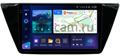 Штатное головное устройство Teyes CC3 2K 360 6/128 10.36 дюймов RM-10-661 для Volkswagen Touran 3 2015-2024 (глянец) на Android 10 (4G-SIM, DSP, QLed)