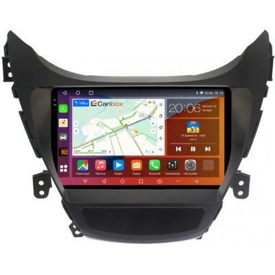 Штатная магнитола Canbox H-Line 2K 4186-9113 для Hyundai Elantra 5 (MD), Avante 5 2010-2015 на Android 10 (4G-SIM, 8/256, DSP, QLed)