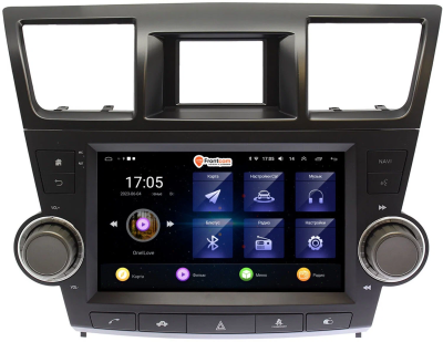 Штатная магнитола Toyota Highlander (U40) 2007-2013 OEM RK9-1556 на Android 10 (CarPlay, AHD, 1/32)