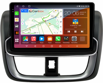 Штатная магнитола Toyota Vios 3, Yaris 3 (XP150) 2017-2022 Canbox EVO 2K 5832-10-0432 на Android 14 (4G-SIM, 16/512, DSP, QLed, AI, 360)