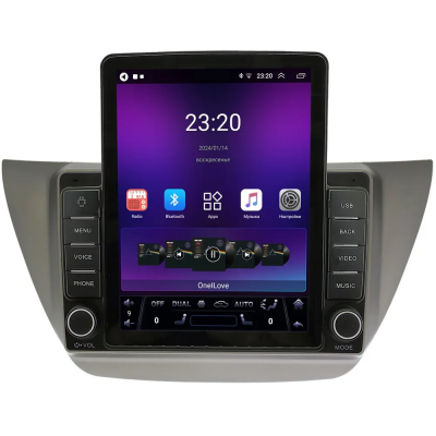 Штатная магнитола Canbox GT095-9230 для Mitsubishi Lancer 9 2000-2010 (серая) на Android 10 (QLed, 2/32, DSP, CarPlay)