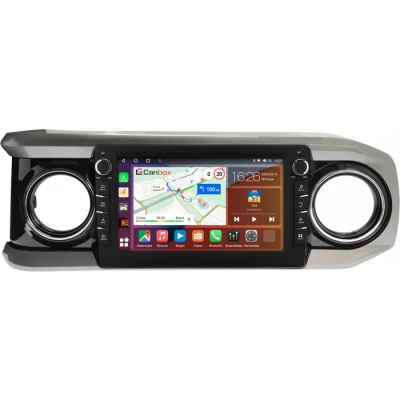 Штатная магнитола Canbox H-Line 7837-10-1431 для Toyota Tacoma 3 2015-2023 (черная, глянцевая) на Android 10 (4G-SIM, 4/64, DSP, QLed) С крутилками