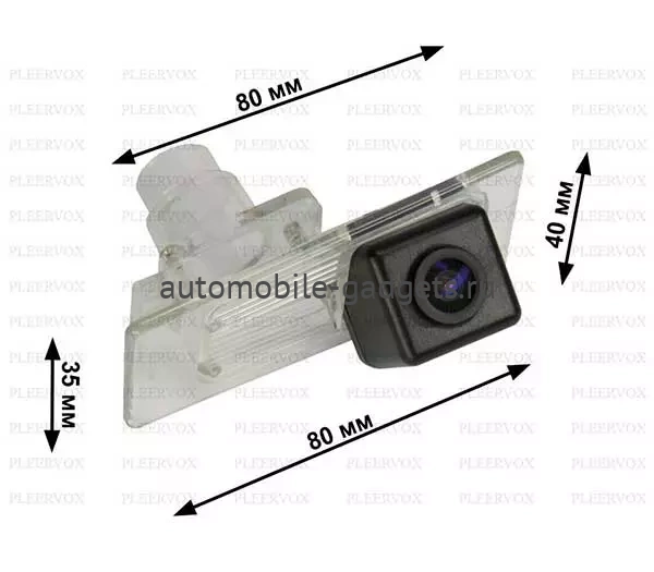 Штатная камера заднего вида Pleervox PLV-CAM-KI09 для Kia Ceed SW 2012+, Cerato II (Hatchback), III 2008+