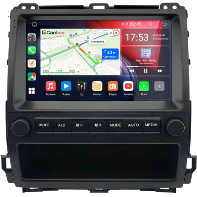 Штатная магнитола Canbox RS9-0252 для Lexus GX 470 2002-2009 (для авто с монитором, тип 2) на Android 10 (IPS, DSP, CarPlay)