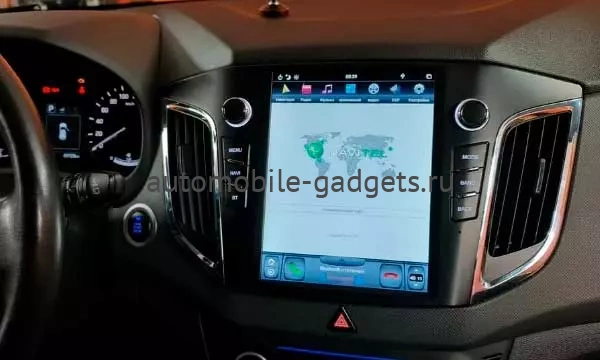Carmedia FC-1105-32-DSP ("Тесла-стиль") Штатная магнитола для Hyundai Creta 2016+ на Android 9.0 с 4Гб, DSP