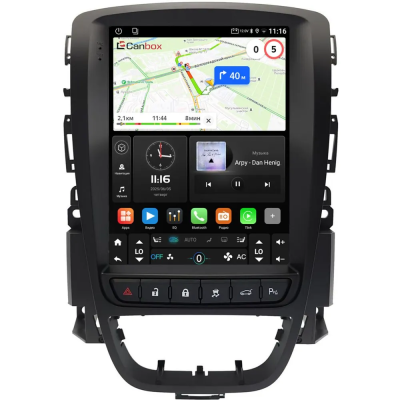 Штатное головное устройство Opel Astra J 2009-2018 Canbox M-Line (Tesla style) 9.7 дюймов 4/64 5622-1312-9 на Android 10 (4G-SIM, DSP, QLed)