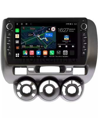 Штатная магнитола Canbox M-Line 7831-9187 для Honda Fit 2001-2008 (авто без климат-контроля) на Android 10 (4G-SIM, 2/32, DSP, IPS) С крутилками