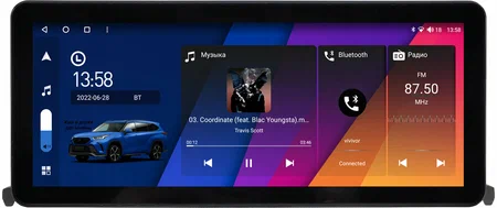 Штатная магнитола BMW 1 (F20, F21) 2011-2019 12.3 дюйма Canbox M-Line 7710-2109 на Android 10 (4G-SIM, 2/32, DSP, QLed) Audi Style