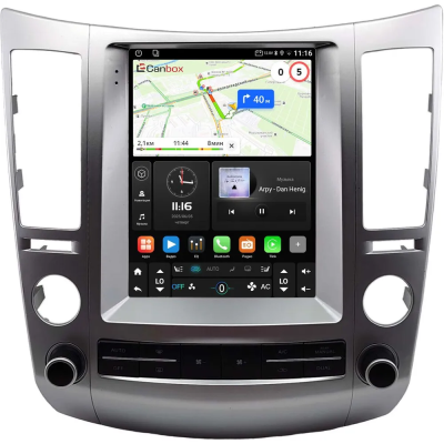Штатное головное устройство Hyundai ix55, Veracruz 2006-2015 Canbox (Tesla style) 9.7 дюймов 4/64 GTR096-1312-288 на Android 10 (QLed, DSP, CarPlay)