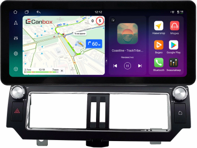 Штатная магнитола Toyota Land Cruiser Prado 150 2013-2017 (Тип 1) 12.3 дюйма Canbox PRO-Line 4313-3047 на Android 13 (4G-SIM, 12/256, DSP, QLed) Audi Style