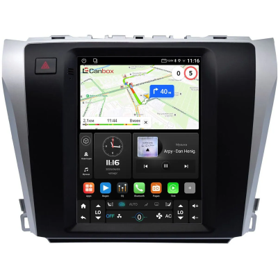 Штатное головное устройство Toyota Camry XV50 2011-2014 Canbox M-Line (Tesla style) 9.7 дюймов 4/64 5622-1312-96 на Android 10 (4G-SIM, DSP, QLed)