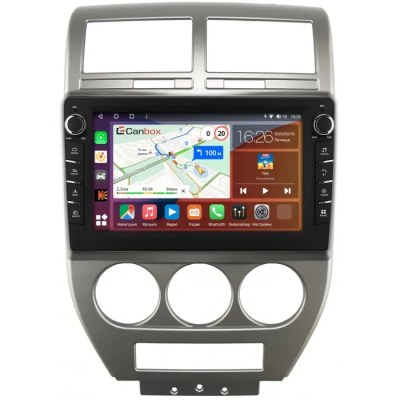 Штатная магнитола Canbox H-Line 7838-10-328 для Jeep Compass, Liberty (Patriot) 2006-2010 на Android 10 (4G-SIM, 6/128, DSP, QLed) С крутилками