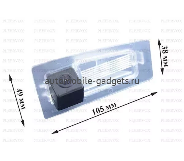 Штатная камера заднего вида Pleervox PLV-CAM-MZ3-14 для Mazda 3 2013+, 2 2014+, CX3 2015+