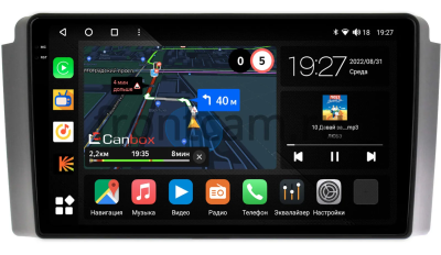 Штатная магнитола SsangYong Rexton 2001-2008 Canbox M-Line 2K 4179-9-SY020N на Android 10 (4G-SIM, 4/64, DSP, QLed)