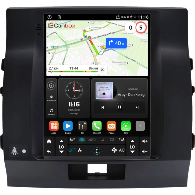 Штатное головное устройство Toyota Land Cruiser 200 2007-2015 (для авто без Navi) Canbox M-Line (Tesla style) 9.7 дюймов 4/64 5622-1312-121 на Android 10 (4G-SIM, DSP, QLed)