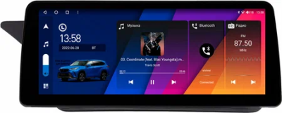 Штатная магнитола Mercedes-Benz E (w207, c207) 2009-2016 (купе) 12,3 дюйма Carmedia OL-3006-C-OL-1052-Q на Android 12 (4G-SIM, 6/128, DSP, QLed) BMW Style