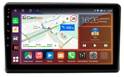 Штатная магнитола Canbox H-Line 4196-9-506 для Toyota Tacoma 3 2015-2022 на Android 10 (4G-SIM, 6/128, DSP, QLed)