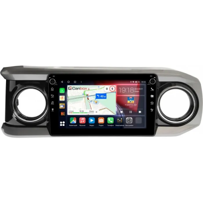Штатная магнитола Canbox H-Line 7828-10-1431 для Toyota Tacoma 3 2015-2023 (черная, глянцевая) на Android 10 (4G-SIM, 6/128, DSP, QLed) С крутилками