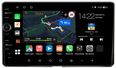 Штатная магнитола Toyota Sienna 3 2014-2020 Canbox M-Line 7841-9-1428 Android 10 (4G-SIM, 4/64, DSP, QLed)