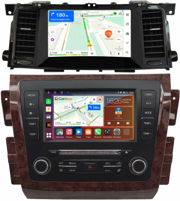 Штатная магнитола Nissan Patrol (Y62) 2010-2024, Armada 2 2016-2020 (для авто без оригинального цветного экрана) Canbox EVO 5810-9-2224 на Android 14 (4G-SIM, 4/64, DSP, QLed, AI, 360)