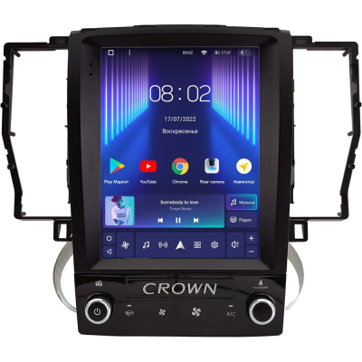 Штатное головное устройство Toyota Crown (S180) 1999-2008 (для авто с NAVI и 6CD) Teyes TPRO 2 DS (Tesla style) 9.7 дюймов 4/64 RM-1312-293 на Android 10 (4G-SIM, DSP, QLed)