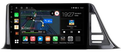 Штатная магнитола Toyota C-HR, Izoa 2018-2024 (левый руль) (для комплектации с магнитолой 100x200mm) Canbox M-Line 4544-9124 на Android 10 (4G-SIM, 2/32, DSP, QLed)