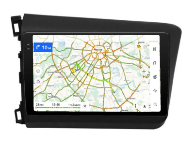 Магнитола Honda Civic 2011—2015 экран 9 дюймов на Андроид 10 NaviPilot DROID10 ULTRA MAX 2K