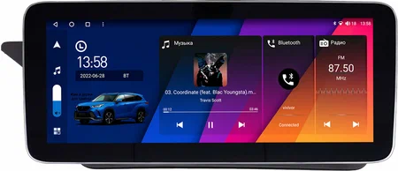 Штатная магнитола Mercedes-Benz E (w212/c207) 2009-2016 (купе) 12.3 дюйма Canbox M-Line 7713-0067 на Android 10 (4G-SIM, 4/64, DSP, QLed) Mercedes Style