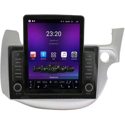 Штатная магнитола Honda Fit 2 2007-2014 (светло-серая) Canbox GT095-10-671 на Android 10 (QLed, 2/32, DSP, CarPlay)