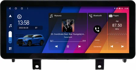 Штатная магнитола BMW X5 (F15) 2013-2018 12.3 дюйма Canbox H-Line 7817-0113 на Android 10 (4G-SIM, 4/64, DSP, QLed) Audi Style