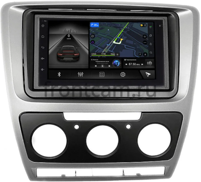 Магнитола в штатное место 2 din Skoda Octavia A5 2004-2013 (авто без климат-контроля, серая) Canbox 1.5/32 на Android 10 (RS7-RP-SKOCE-393) (IPS, DSP, CarPlay)