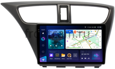 Штатное головное устройство Honda Civic 9 5D 2011-2015 (левый руль, хэтчбэк) Teyes CC3 2K 360 6/128 9.5 дюймов RM-9-0108 на Android 10 (4G-SIM, DSP, QLed)