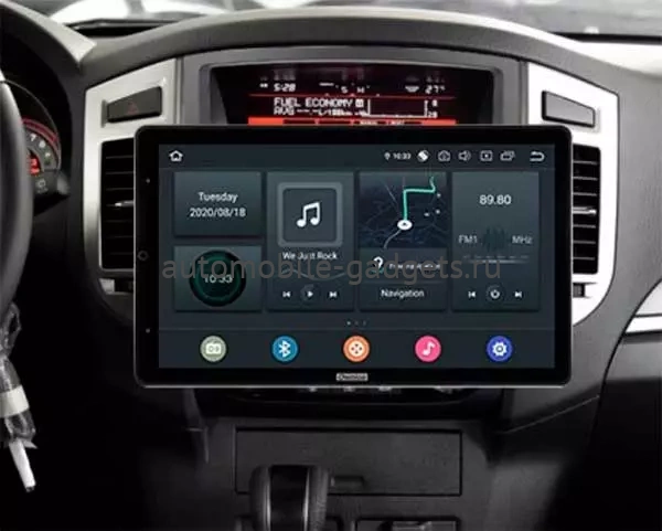 Carmedia OL-9566-RL/X (вертикально-поворотный экран) магнитола для Mitsubishi Pajero IV (2006+) на Android 10 с 4Гб, DSP