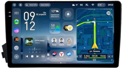 Штатное головное устройство Teyes CC4 Pro 2K 12/256 9.5 дюймов RM-9-770 для SsangYong Kyron, Korando Sports, Actyon, Actyon Sports 2005-2017 на Android 13 (4G-SIM, DSP, QLed, AI)