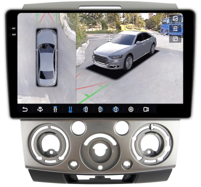 FarCar S500 2K (BX3021M 360) штатная магнитола для Ford Ranger, Everest, Mazda BT-50 2006-2011 (серебро) на Android 14 c 6GB, DSP, 4G