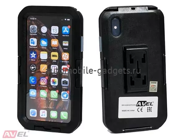 DRCXSMaxIPHONE Водонепроницаемый чехол-держатель для iPhone XS Max на велосипед и мотоцикл(черный)