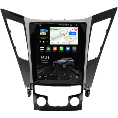 Штатное головное устройство Hyundai Sonata 6 (YF) 2009-2014 Canbox M-Line (Tesla style) 9.7 дюймов 4/64 5622-1312-130 на Android 10 (4G-SIM, DSP, QLed)