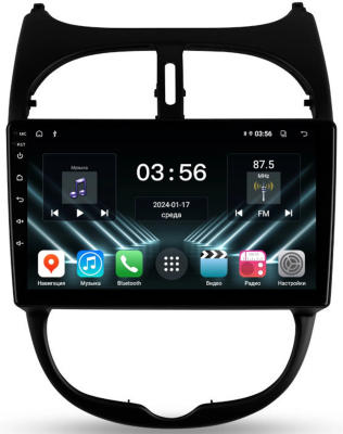 FarCar D778M штатная магнитола для Peugeot 206 1998-2012 на Android 13 c 2Gb