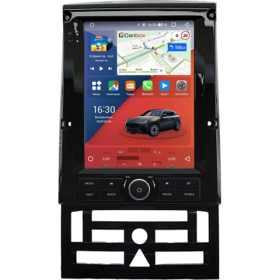 Штатное головное устройство Peugeot 407 2004-2011 (черная, глянцевая) Canbox PRO-Line (Tesla style) 9.7 дюймов 4/64 7881-1312-228 на Android 13 (4G-SIM, DSP, QLed)