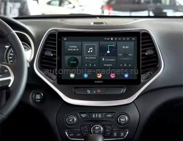 Carmedia OL-1253-2D-RL (вертикально-поворотный экран) магнитола для Jeep Cherokee 2013+ на Android 10 с 4Гб, DSP