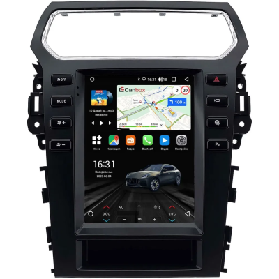 Штатное головное устройство Ford Explorer 5 2010-2019 (can BSJ) Canbox M-Line (Tesla style) 9.7 дюймов 4/64 5622-1312-259 на Android 10 (4G-SIM, DSP, QLed)