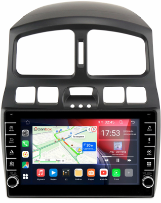 Штатная магнитола Hyundai Santa Fe 2000-2006, Santa Fe (Classic) 2007-2013 Canbox BGT9-223 2/32 Android 10 (IPS, DSP, CarPlay)